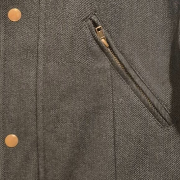 Men's H&M Black Wool Blend Military Jacket Size 38R - Picture 3 of 7